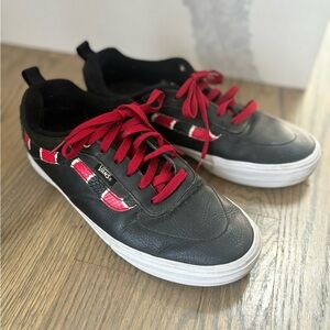 Vans X Kyle Walker Black Leather Sneakers Size 7.5